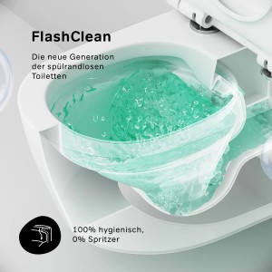 AM.PM Wand-WC X-Joy S mit FlashClean Spülung, spülrandlose Hänge-Toilette.